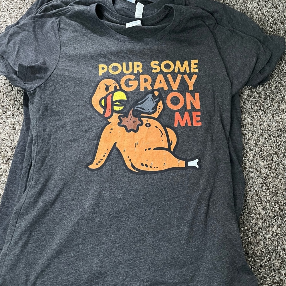 Gray Shirt with Fun Graphic